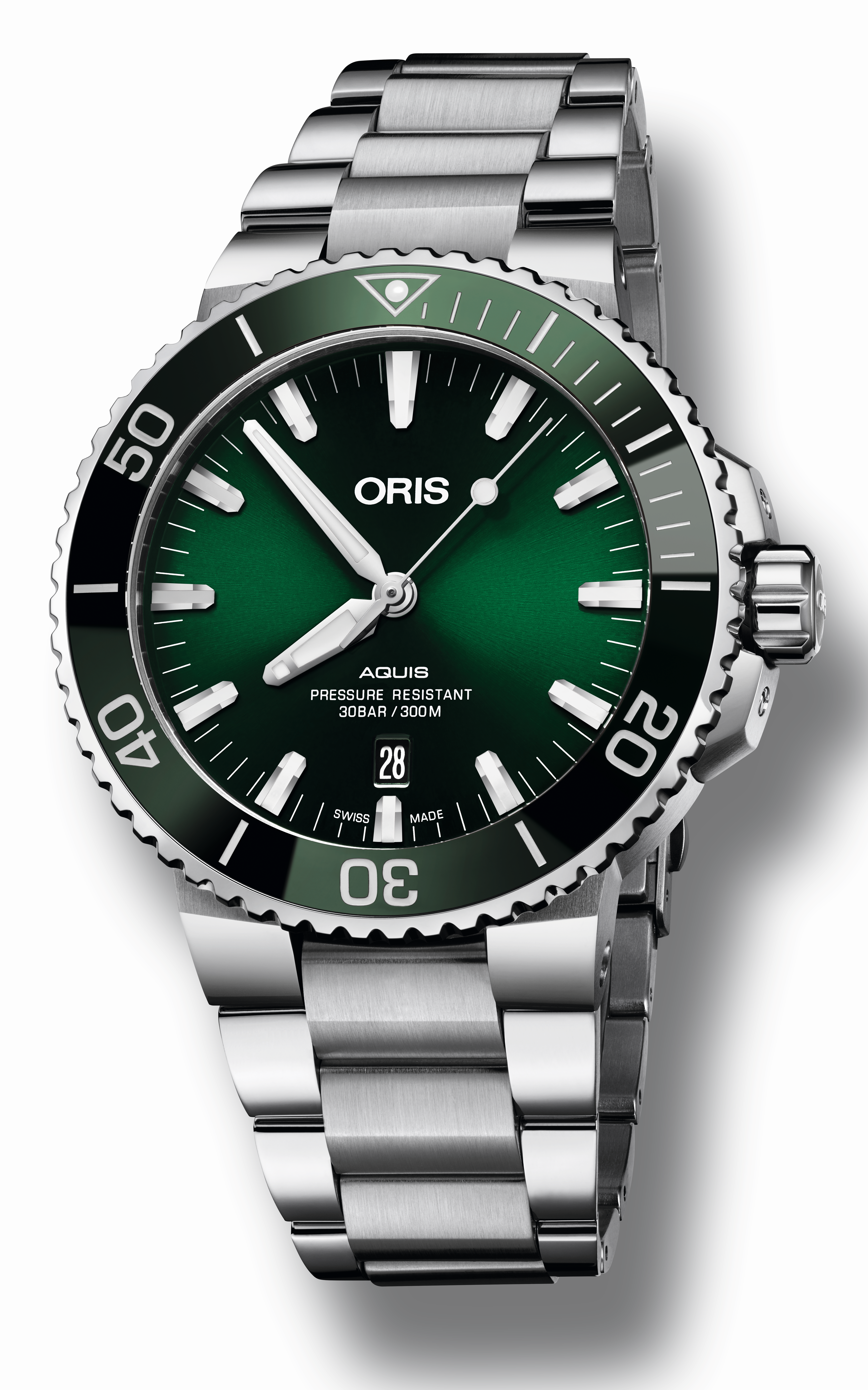 ORIS  Мужские швейцарские часы с автоматическим механизмом, стальной браслет, 43,5 мм